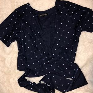 Wrap around crop top